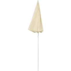 Tuin & Gazon*vidaXL Parasol met stalen paal 180 cm kleurig Zand