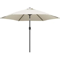Parasol met stalen paal 3 m zand>vidaXL Online