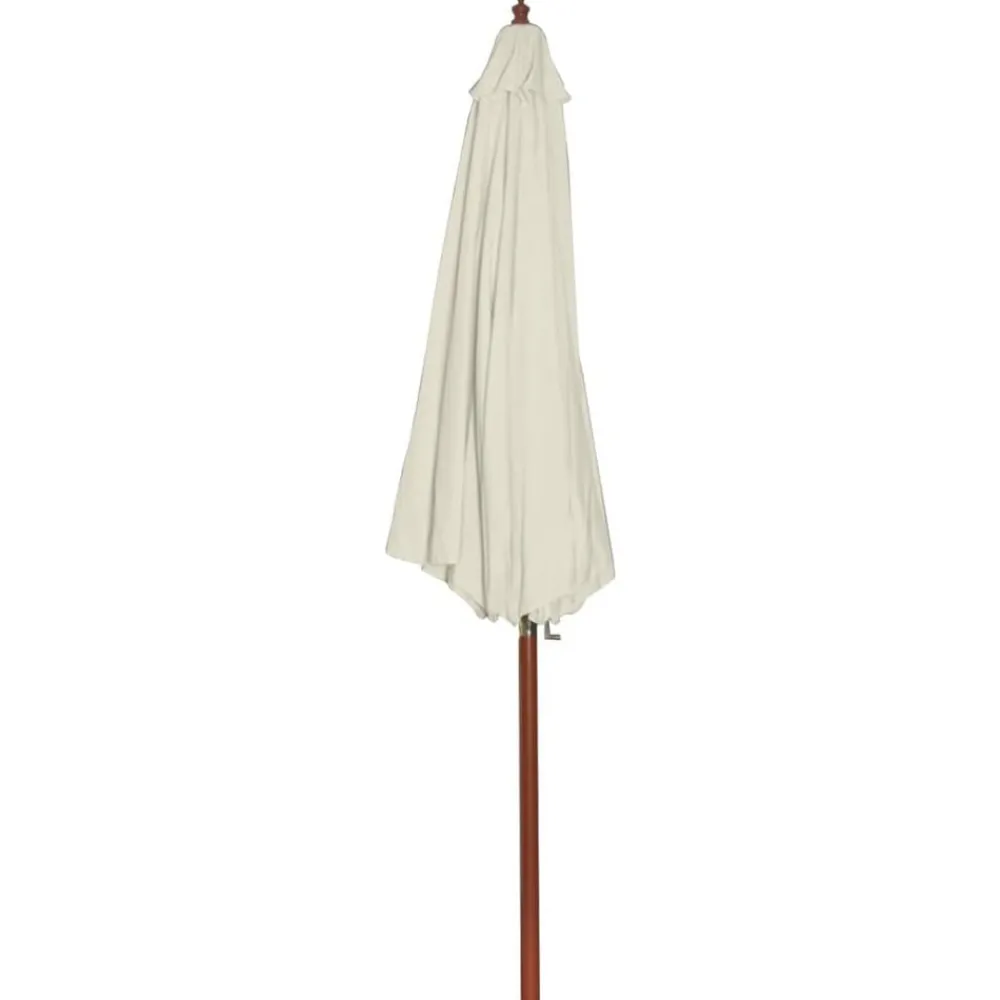Tuin & Gazon*vidaXL Parasol 300x258 cm Zandwit