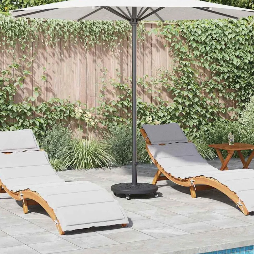 Parasolvoet Art Deco Zwart Ø 45 x 39,5 cm IJzer>vidaXL Outlet