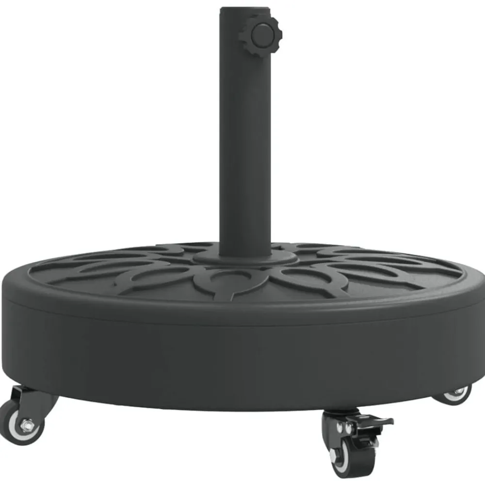 Parasolvoet met wielen voor stok van Ø38 / 48 mm 27 kg rond>vidaXL Discount
