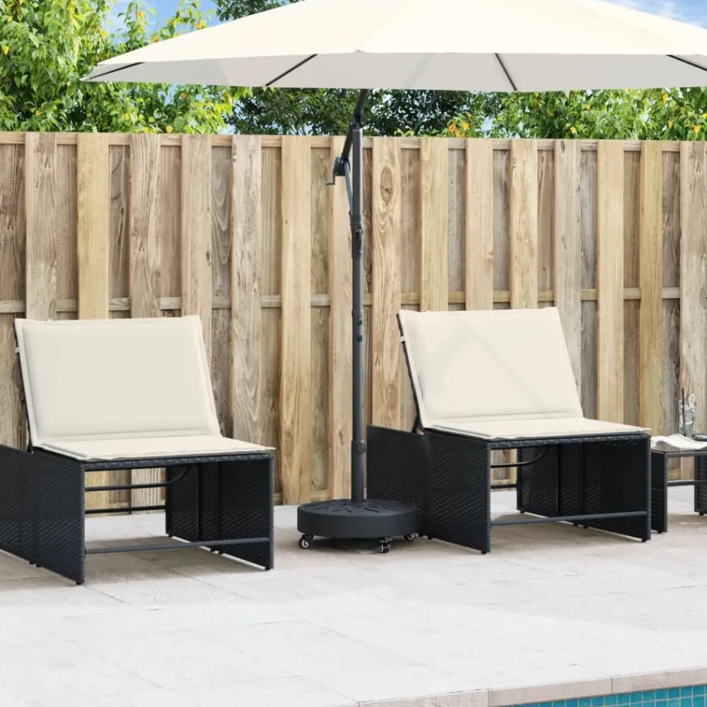 Parasolvoet met wielen voor stok van Ø38 / 48 mm 27 kg rond>vidaXL Discount