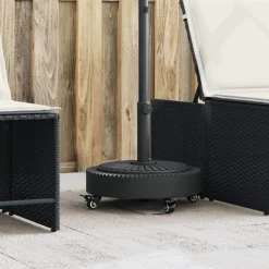 Parasolvoet met wielen voor stok van Ø38 / 48 mm 27 kg rond>vidaXL Best