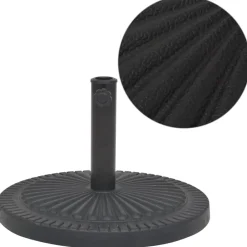 Parasolvoet rond 14 kg hars zwart>vidaXL Clearance