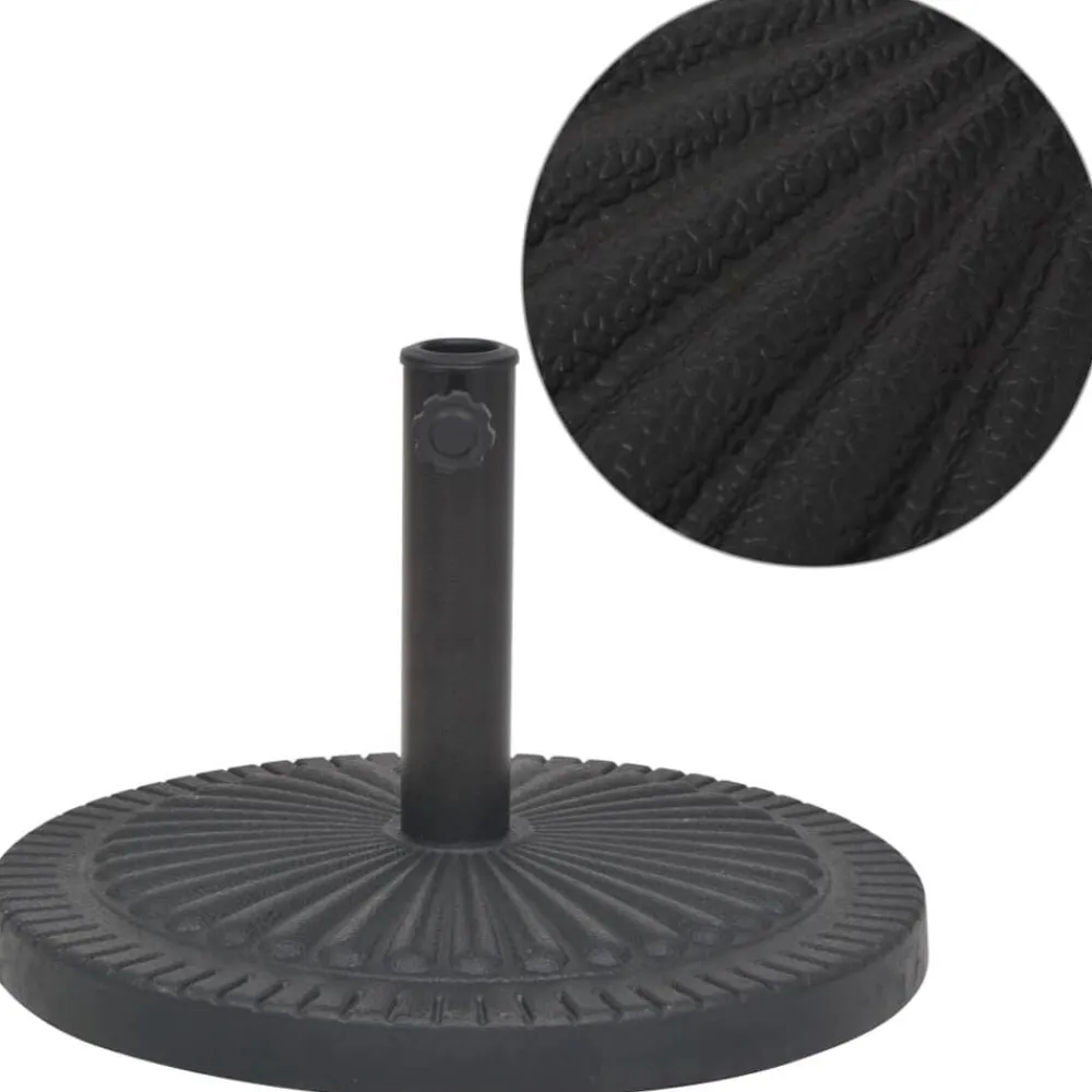 Parasolvoet rond 14 kg hars zwart>vidaXL Clearance
