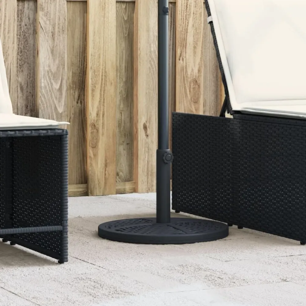 Tuin & Gazon*vidaXL Parasolvoet voor stok van Ø38 / 48 mm 12 kg rond