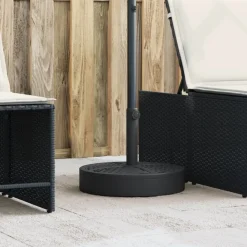 Tuin & Gazon*vidaXL Parasolvoet voor stokken van Ø38 / 48 mm 25 kg rond
