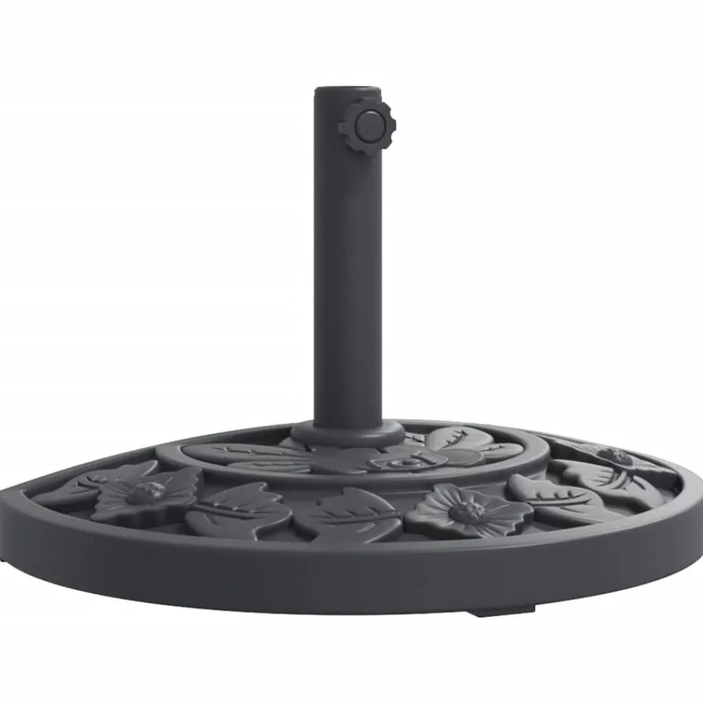 Tuin & Gazon*vidaXL Parasolvoet voor stok van Ø38 / 48 mm 9 kg halfrond