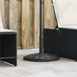 Tuin & Gazon*vidaXL Parasolvoet voor stok van Ø38 / 48 mm 9 kg halfrond