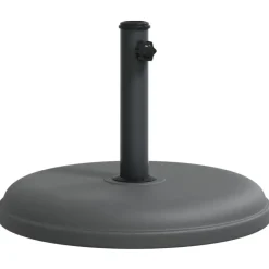 Tuin & Gazon*vidaXL Parasolvoet voor stokken van Ø32/35/38 mm 15 kg rond Donkergrijs