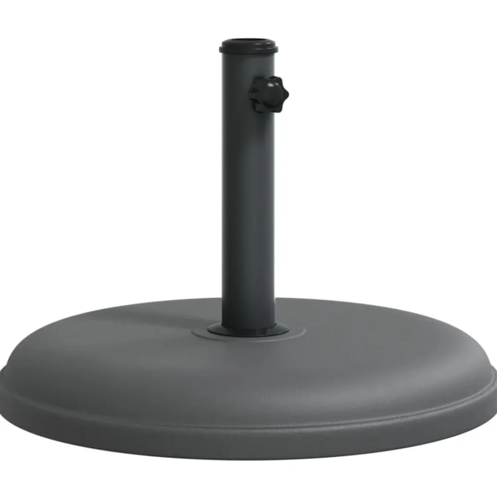 Tuin & Gazon*vidaXL Parasolvoet voor stokken van Ø32/35/38 mm 15 kg rond Donkergrijs