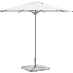 Tuin & Gazon*vidaXL Parasolvoetplaten 4 st driehoekig 14 kg graniet Grijs