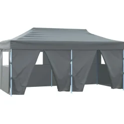 Tuin & Gazon*vidaXL Partytent 291 x 580 x 315 cm Oxford Stof Antraciet