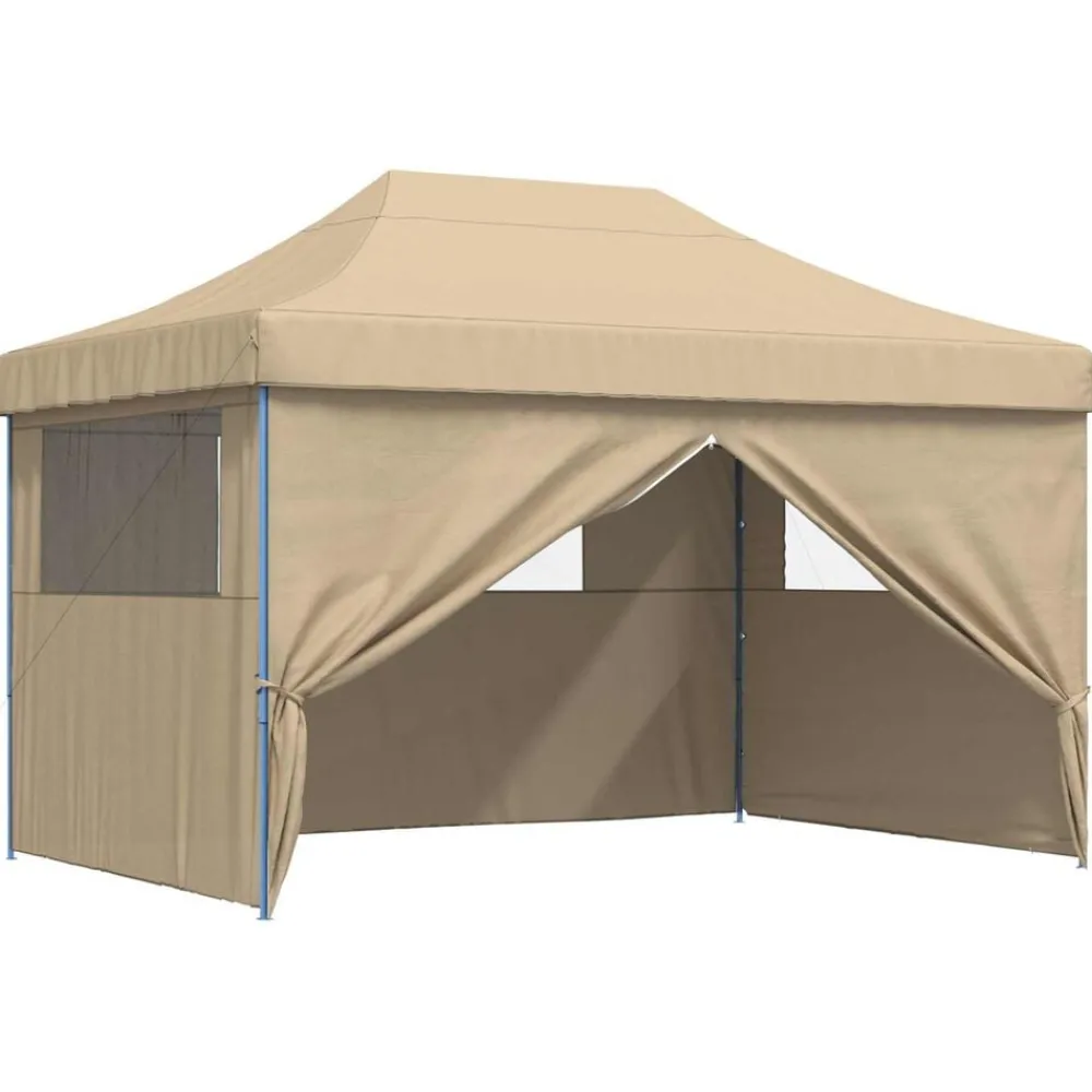 Tuin & Gazon*vidaXL Partytent 279 x 410 x 315 cm Oxford Stof Beige