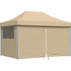 Tuin & Gazon*vidaXL Partytent 279 x 410 x 315 cm Oxford Stof Beige