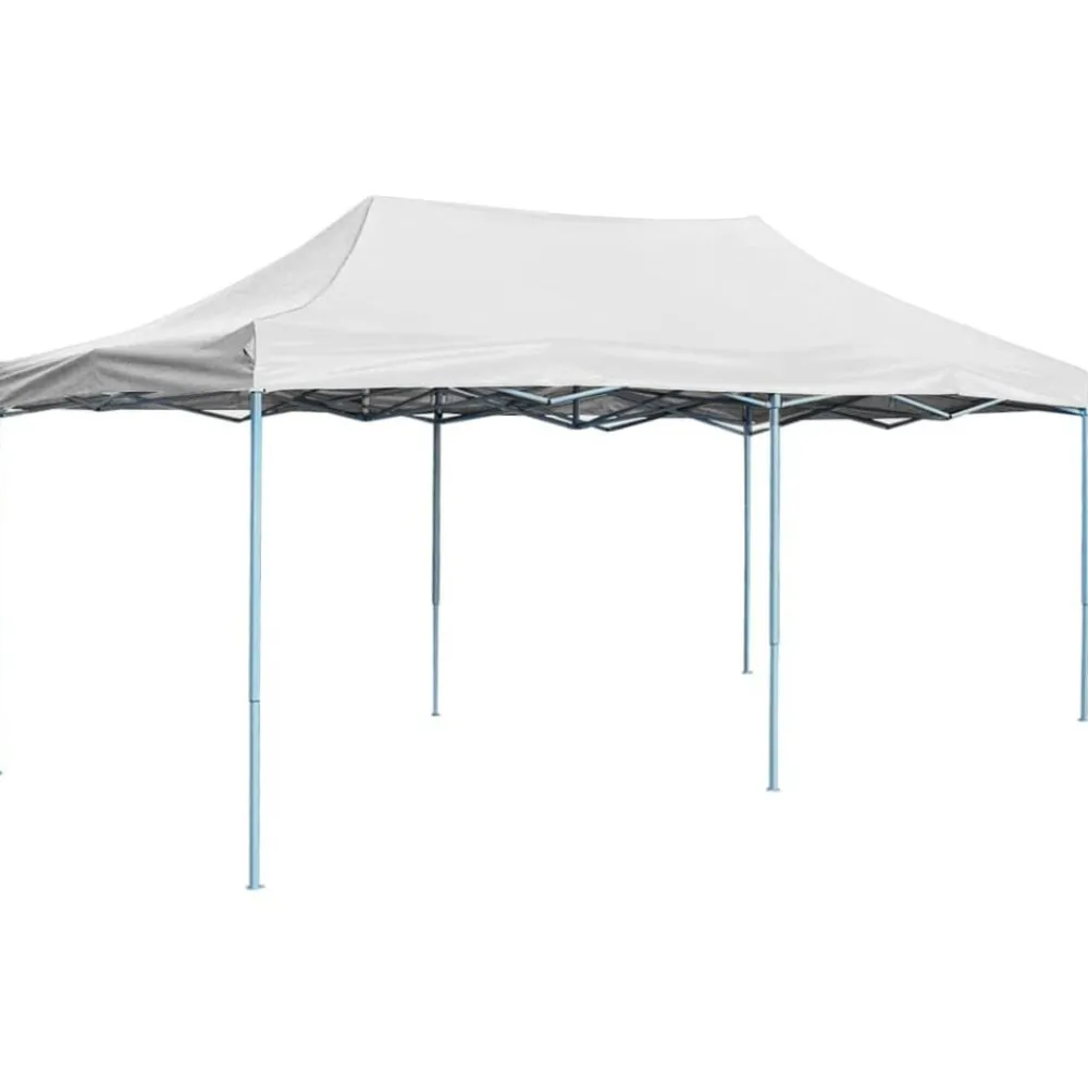 Tuin & Gazon*vidaXL Partytent inklapbaar 3x6 m staal wit