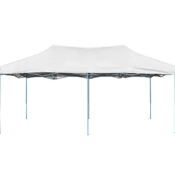 Tuin & Gazon*vidaXL Partytent inklapbaar 3x6 m staal wit