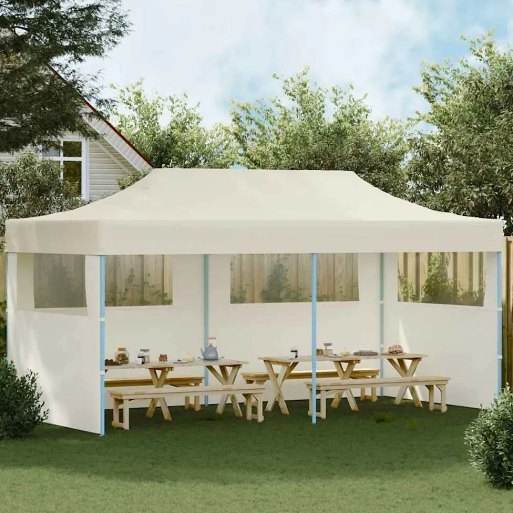 Partytent pop-up inklapbaar 3x6 m crème>vidaXL Best