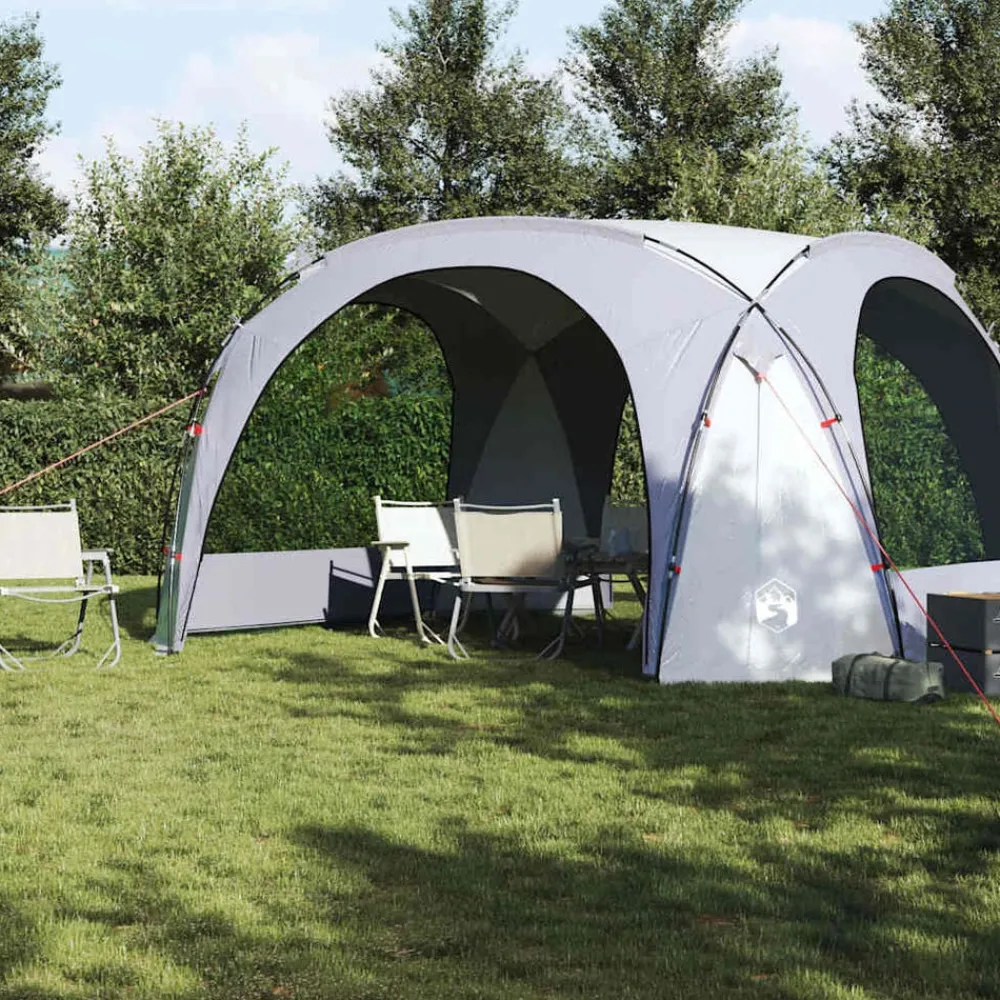 Buitensport*vidaXL Partytent waterdicht wit en Grijs