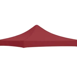 Tuin & Gazon*vidaXL Partytentdak 270 g/m² 3x3 m Bordeauxrood