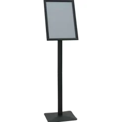 Detailhandel*vidaXL Pedestal Posterstand Zilver a3 Gietijzer Zwart
