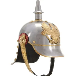 Kunst & Entertainment*vidaXL Pickelhaube Germaans replica LARP staal zilverkleurig