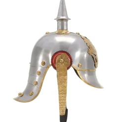 Kunst & Entertainment*vidaXL Pickelhaube Germaans replica LARP staal zilverkleurig