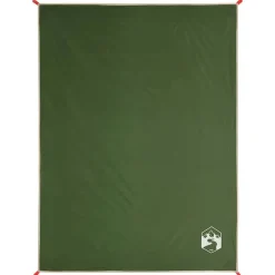 Buitensport*vidaXL Picknickkleed met haringen 205x155 cm Groen