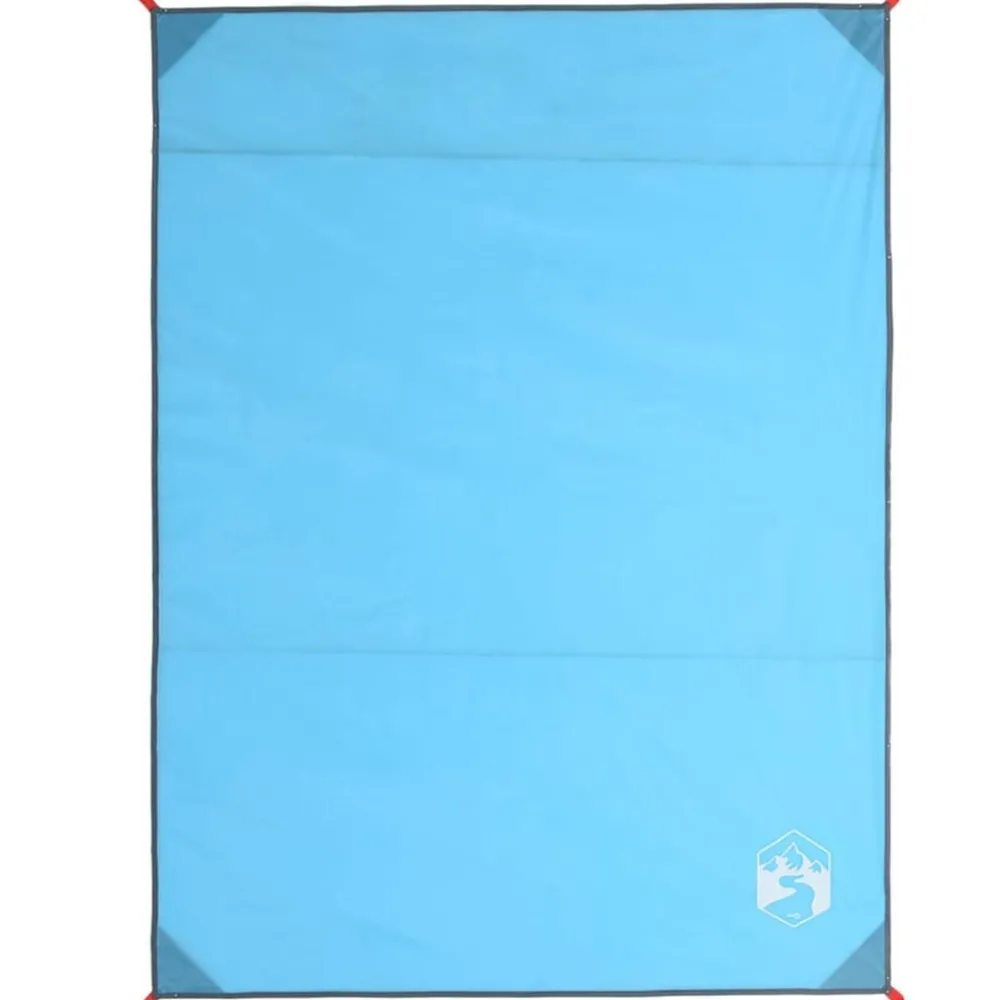 Buitensport*vidaXL Picknickkleed met haringen 205x155 cm Blauw