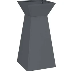 Tuin & Gazon*vidaXL Pilaar Plantenbak 35 x 35 x 73 cm Antraciet