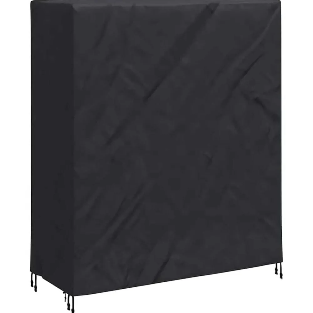 Accessoires Voor Tuinmeubelen*vidaXL Pingpong Tafelbedekking Effen Zwart 165 x 70 x 185 cm Stof