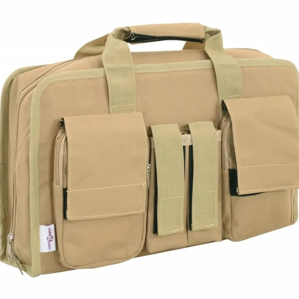 Volwassenen*vidaXL Pistooltas 40x24x10 cm oxford stof kakikleurig