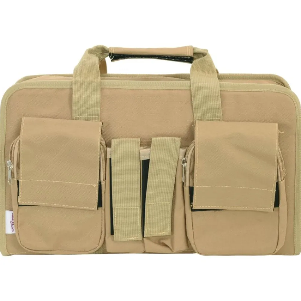 Volwassenen*vidaXL Pistooltas 40x24x10 cm oxford stof kakikleurig