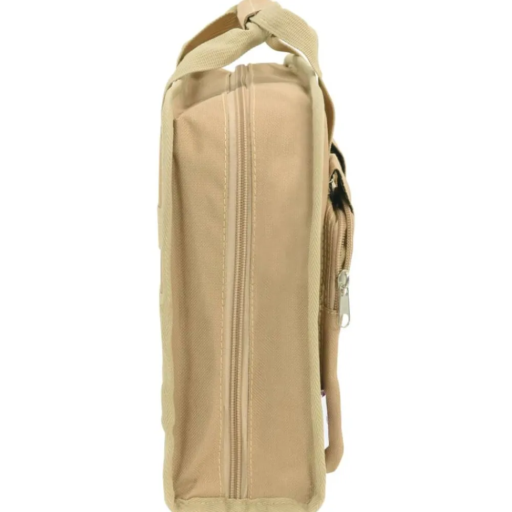 Volwassenen*vidaXL Pistooltas 40x24x10 cm oxford stof kakikleurig