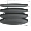Keuken & Eetkamer*vidaXL Pizzapannen 4 st met rek Ø 28 cm staal