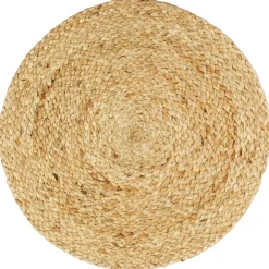 Placemats 4 st rond 38 cm jute natuurlijk>vidaXL Best