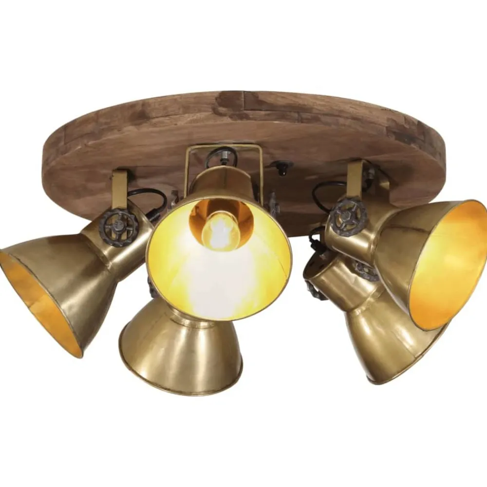 Plafondlamp 25 W E27 50x50x25 cm antiek messingkleurig>vidaXL Clearance