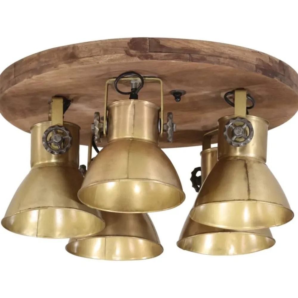 Plafondlamp 25 W E27 50x50x25 cm antiek messingkleurig>vidaXL Clearance
