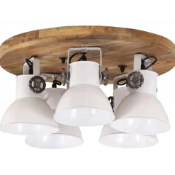 Verlichting*vidaXL Plafondlamp 25 W E27 50x50x25 cm Wit