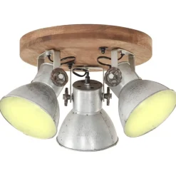 Verlichting*vidaXL Plafondlamp industrieel 25 W E27 42x27 cm kleurig Zilver