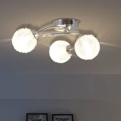Verlichting*vidaXL Plafondlamp met 3 LED-lampen G9 120 W