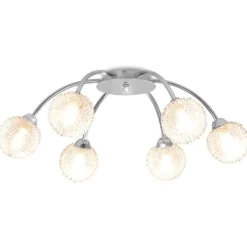 Verlichting*vidaXL Plafondlamp met 6 LED-lampen G9 240 W
