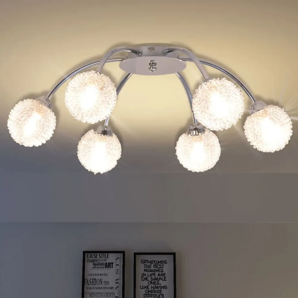Verlichting*vidaXL Plafondlamp met 6 LED-lampen G9 240 W