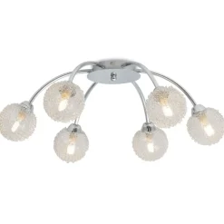 Verlichting*vidaXL Plafondlamp met 6 LED-lampen G9 240 W
