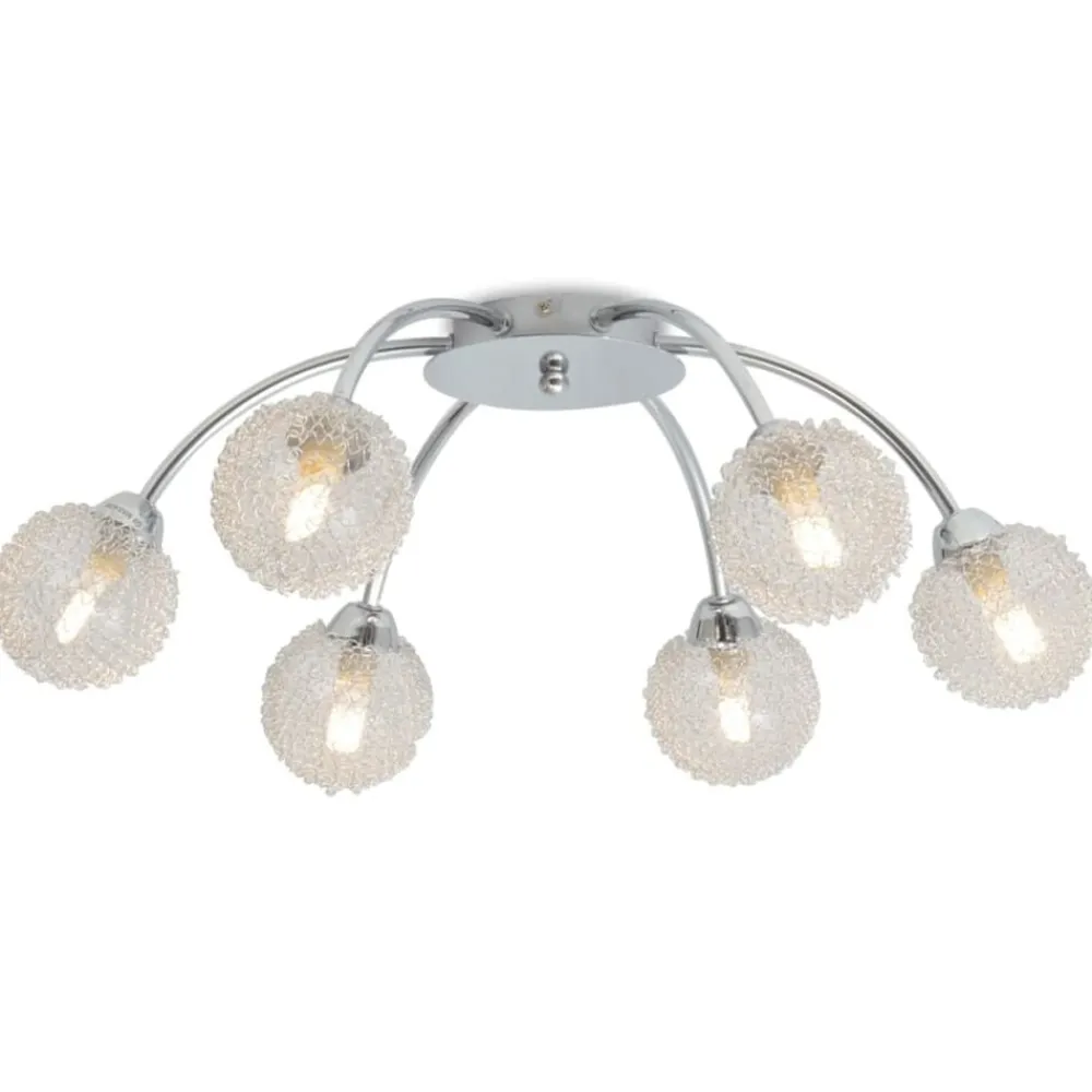 Verlichting*vidaXL Plafondlamp met 6 LED-lampen G9 240 W