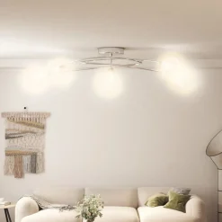 Plafondlamp met gaasdraadkapjes 5xG9>vidaXL Sale