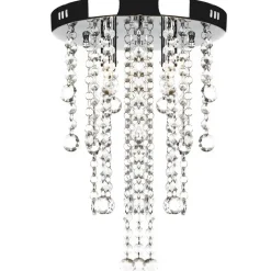 Plafondlamp met kristalkralen metaal wit>vidaXL Discount