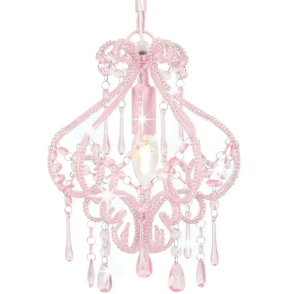 Plafondlamp met kralen rond E14>vidaXL Sale