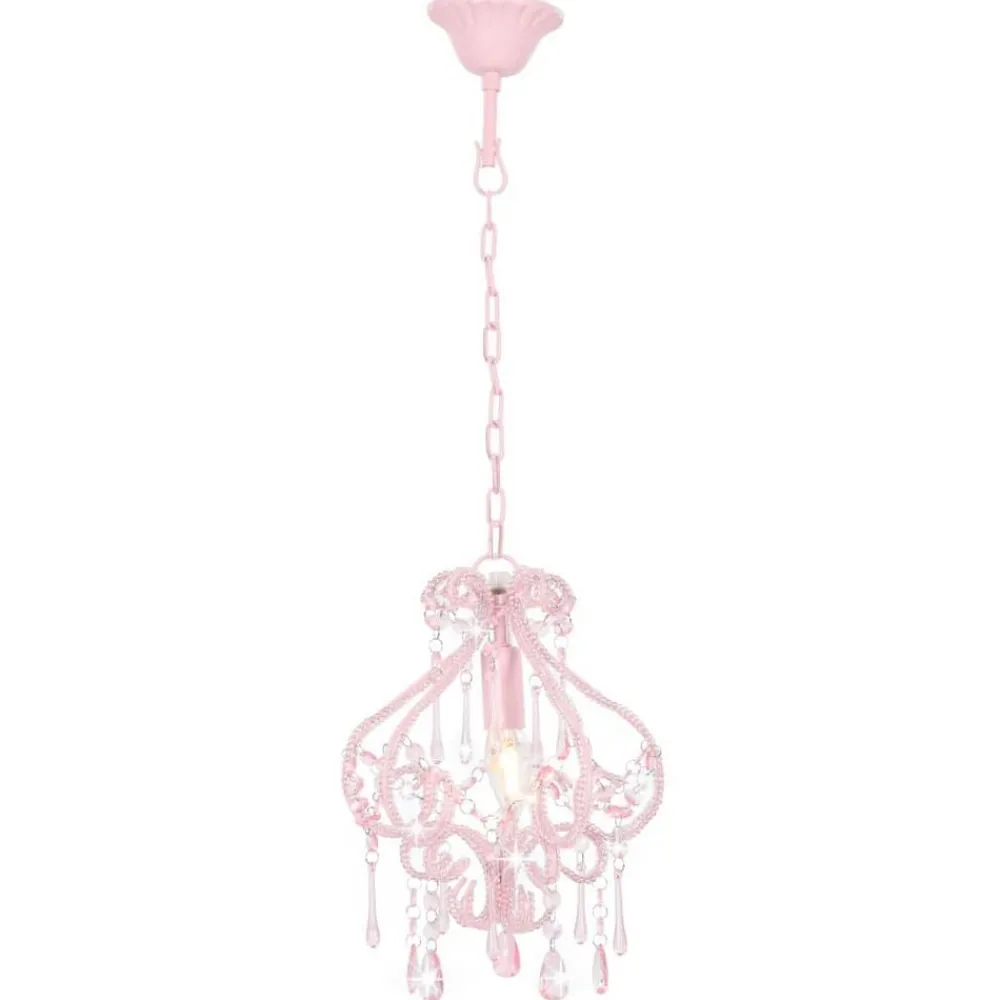 Plafondlamp met kralen rond E14>vidaXL Sale