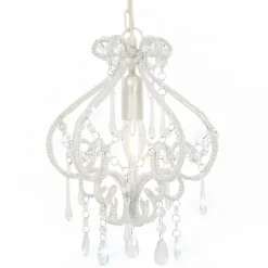 Plafondlamp met kralen rond E14>vidaXL Hot